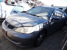 2005 Honda Civic EX Gray Coupe 1.7L Vtec AT #A22585